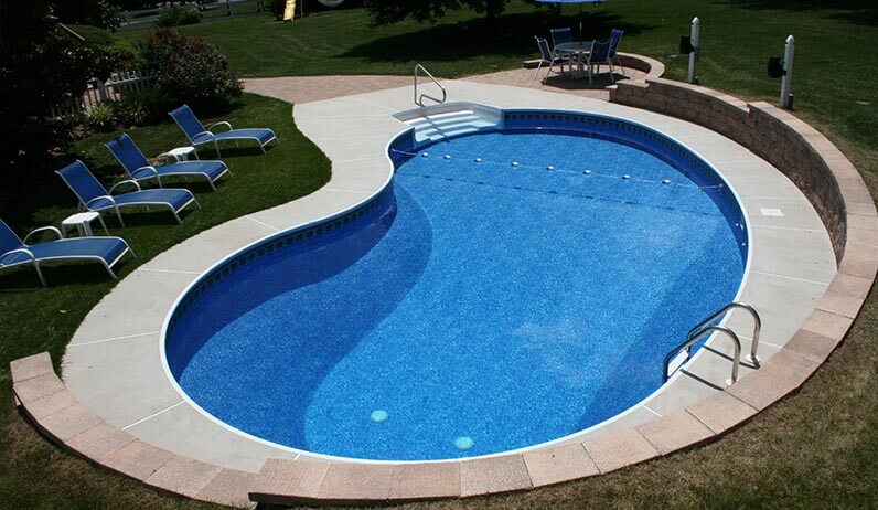 Desain kolam renang kidney pool