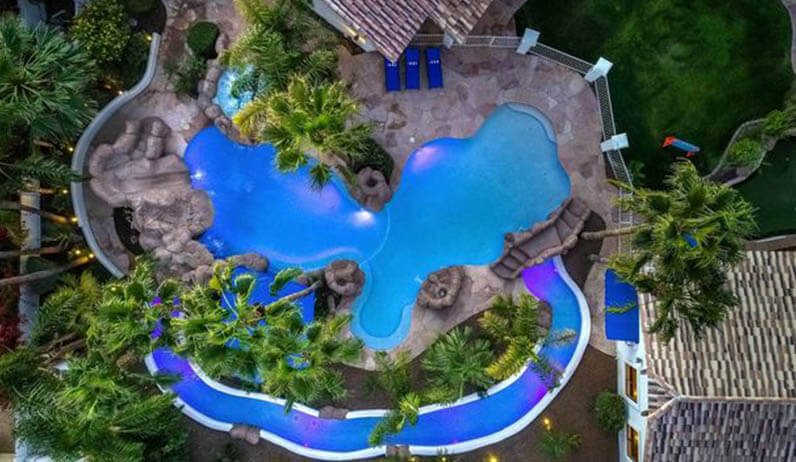 desain kolam renang arus - lazy river pool